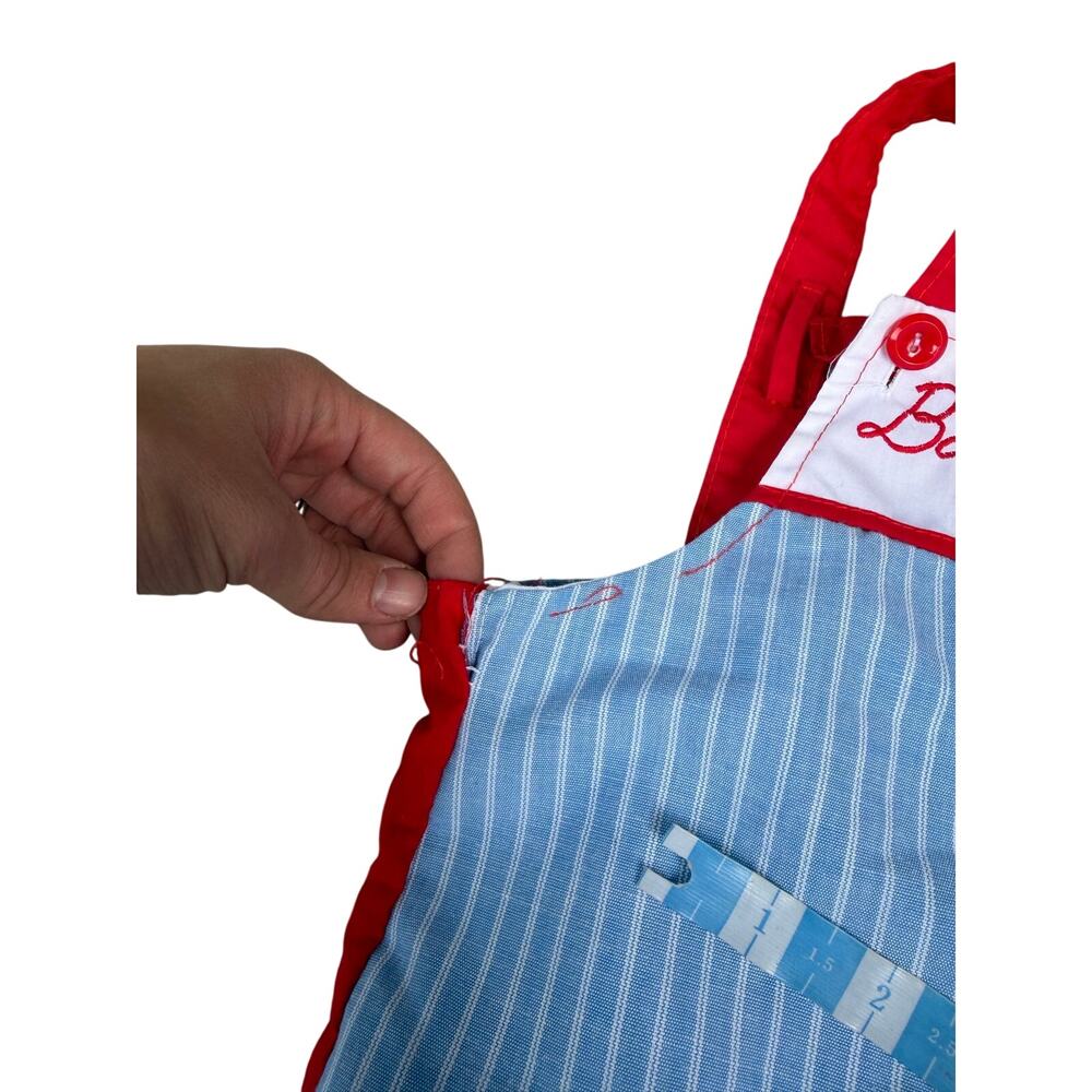 Cotton Candy by Catton Bros Vintage Baseball Romper Sunsuit 3-6 M - Picture 6 of 9